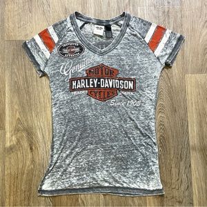 Harley-Davidson burnout rhinestone tee